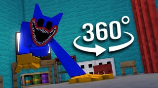 Poppy Playtime Chapter 3  Minecraft 360° VR Animation Huggy Wuggy Chase Scene [upl. by Tomaso830]