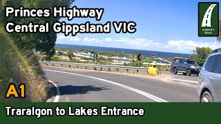 Driving from Traralgon to Lakes Entrance via Bairnsdale – Central Gippsland Victoria 4K [upl. by Hay]