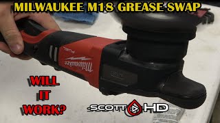 Milwaukee M18 Cordless Polisher 21mm and 15mm Grease Swap and upgrade  Does it fix the noise issue [upl. by Anaugal]