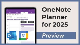 Lightweight OneNote Planner 2025  PREVIEW [upl. by Castra674]