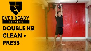 DOUBLE KETTLEBELL CLEAN  PRESS [upl. by Ahsillek404]