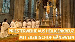 Priesterweihe mit Erzbischof Gänswein aus der Stiftskirche im Stift Heiligenkreuz  05102024 [upl. by Razec]