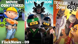 Bob The Builder Animated Movie 4 Lego Live Action Films Confirmed The Bad Guys 2 Trailer and more [upl. by Ittak]