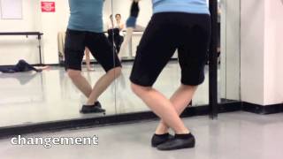 Assemblé  Sissonne Fermé ballet class tutorial beginner [upl. by Osnofla809]