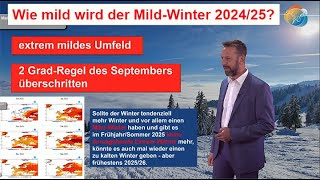 Winter 202425 Wie mild wird der MildWinter Vorgeschichte amp Regen sprechen gegen kalten Winter [upl. by Colver564]