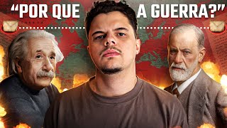 EINSTEIN e FREUD explicam POR QUE a GUERRA [upl. by Verne]