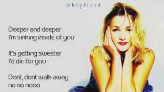 Whigfield  Dont Walk Away With Lyrics HQ [upl. by Ardni437]