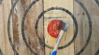 axe throwing competition part 1 [upl. by Whitnell]