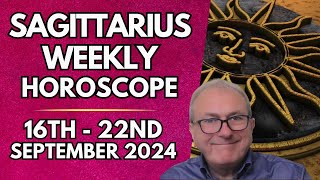 Sagittarius Horoscope  Weekly Astrology 16th to 22nd September 2024 [upl. by Madalyn]