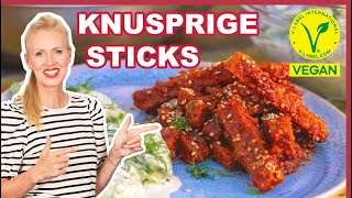 Viel Protein wenig Kalorien MEGA REZEPT ✅ Knusprige Tofu  Steaks  Sticks besser als Fleisch ❗️ [upl. by Jamille967]