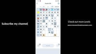 Crossword Master Level 105 Answers  Crossword Master Puzzle 105 [upl. by Orlene664]