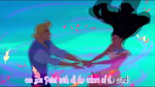 Karaoke  Instrumental  Pocahontas  Colors Of The Wind HQ  Lyrics [upl. by Yanttirb882]