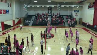 Postville High vs Oelwein High School Girls Varsity Volleyball [upl. by Koslo]