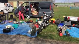 Ardingly Motorcycle Autojumble  Outside in the Sun March 2022 [upl. by Virgina395]