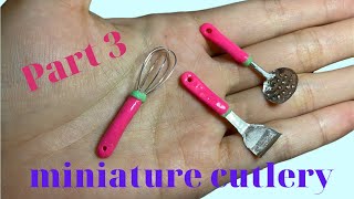 Realistic Miniature Cutlery  Silverware Tutorial  Part 3  Mini Koch [upl. by Henn796]