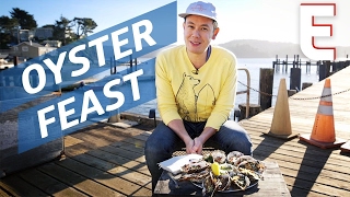 The Best Oysters in San Francisco Live Just Outside the City — Dining on a Dime [upl. by Derfnam]