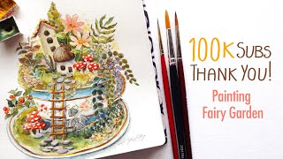 100K Subscribers Thank you  Painting Fairy Garden and Chit Chat [upl. by Ailisab]