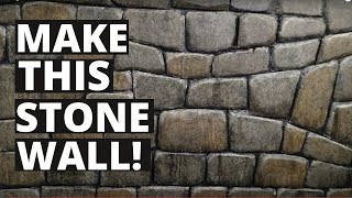 How to Make A Realistic Stone Wall Out of XPS Foam Ep 186 [upl. by Volpe9]