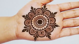 Stylish Easy Gol tikki Mehndi designs Simple Mehandi design Mehandi ka design Latest Mehndi design [upl. by Kcirdneh]