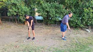 Golf ⛳️ practicing chipping in the sand Oct 29th [upl. by Maryjane707]