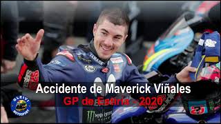 Accidente de Maverick Viñales  Moto GP  GP de Estiria  Austria [upl. by Dwaine]