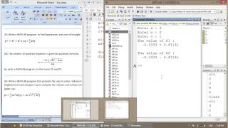 MATLAB  06  Mfiles Script files  Part 2 [upl. by Eendyc]