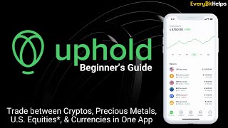 Uphold Tutorial 2024 Beginners Guide on How to Use Uphold Exchange amp Wallet [upl. by Ninel835]