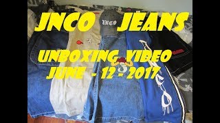 JNCO JEANS Unboxing video June 2017 6 items [upl. by Nemhauser]