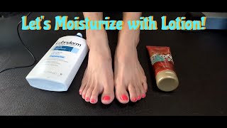 Feet ASMR with sticky slimy Lotion [upl. by Riggall]