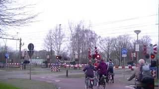 Spoorwegovergang Harderwijk  Dutch railroad crossing [upl. by Penelope329]