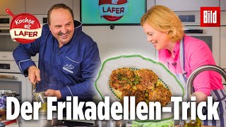 Mit diesem Trick werden Frikadellen richtig lecker – „Kochen mit Lafer“ [upl. by Retsev]