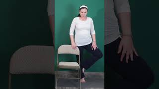 ChairSupported Tree Pose  Chair Yoga For Seniors and Beginners [upl. by Olegnad]