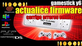 gamestick y6 actualice firmware corrige problemas de emulación y desbloquea mas opciones parte 1 [upl. by Huxham756]