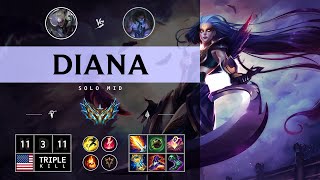 Diana Mid vs Sylas  NA Challenger Patch 1414 [upl. by Mohr]