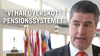 Oscar Sjöstedt SD ”Vi har ett överskott i pensionssystemet” [upl. by Nalyk503]