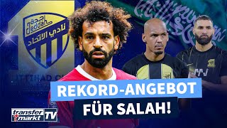 AlIttihads letzte Hoffnung auf Salah Rekordangebot am Deadline Day  TRANSFERMARKT [upl. by Lennard814]