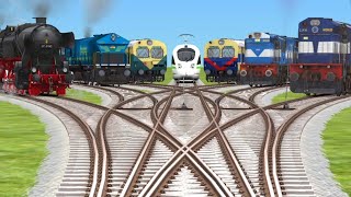 7 indian chu chu train simulator classic crossing 🛤 tracks videos [upl. by Arlynne]