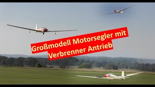 Großmodell Motorsegler ASK 14 mit Verbrenner [upl. by Asalocin]