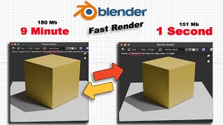 How To Fast Render in Blender Best settings 90 Fast Render Hindi [upl. by Sitoiyanap]