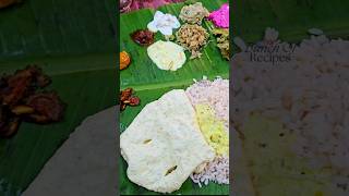 Kerala Sadya shortsfeed sadya kerala food [upl. by Neomah816]