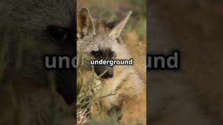 Aardwolf The TermiteLoving Hyena 🐾🐾 africa africanwildlife nature naturelovers rare animals [upl. by Vergos666]