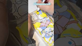 Make Cinnamoroll sticker phone case cinnamoroll phonecase stickers diycrafts diyphonecase [upl. by Lahcsap]