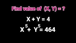 Math Olympiad question  Nice Algebra problem  how to find value of x and y matholympiad maths [upl. by Summer]