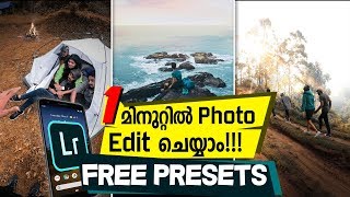 5 FREE MOBILE LIGHTROOM PRESETS  Malayalam Lightroom Tutorial [upl. by Fryd]