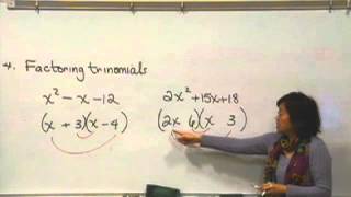 Factoring Trinomials [upl. by Ddarb]