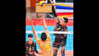 third round MONGOLIAN VOLLEYBALL Umnugovi Shankh TransTenuunOnoo hindi video volleyball block [upl. by Dimphia362]