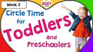 Learning Videos for Toddlers 3 year old and 4 year olds Preschool Circle Time Boey Bear [upl. by Zakaria728]