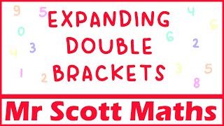 Expanding Double Brackets  GCSE Maths [upl. by Nyllewell]