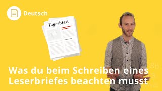 Schreiben eines Leserbriefes Darauf kommt es an – Deutsch  Duden Learnattack [upl. by Aziaf464]