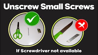 How to Unscrew a Screw without a Screwdriver  Unscrew [upl. by Ennirak]